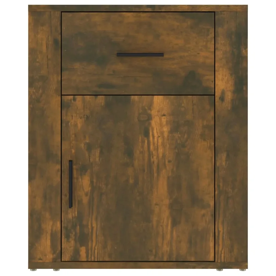 Table de chevet Chêne fumé 50x36x60 cm Bois d'ingénierie - 6