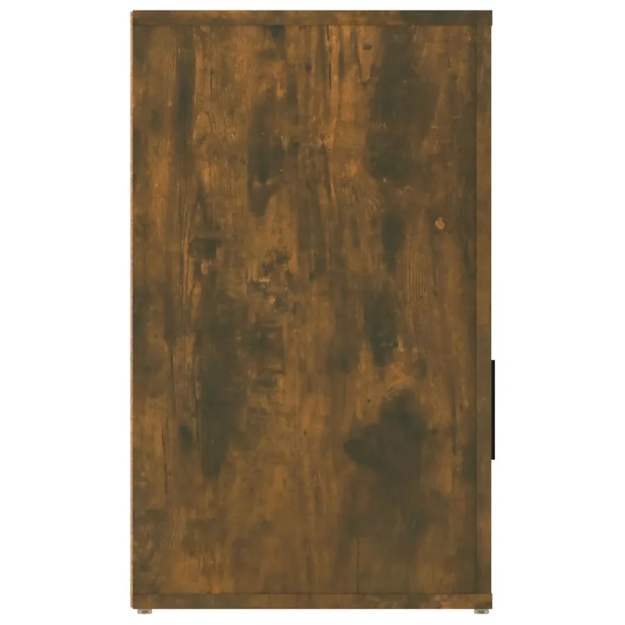 Table de chevet Chêne fumé 50x36x60 cm Bois d'ingénierie - 8