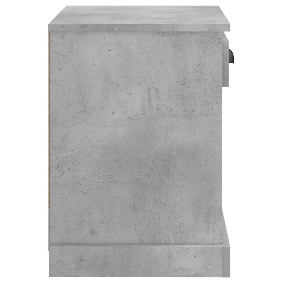 Table de chevet gris béton 43x36x50 cm - 8