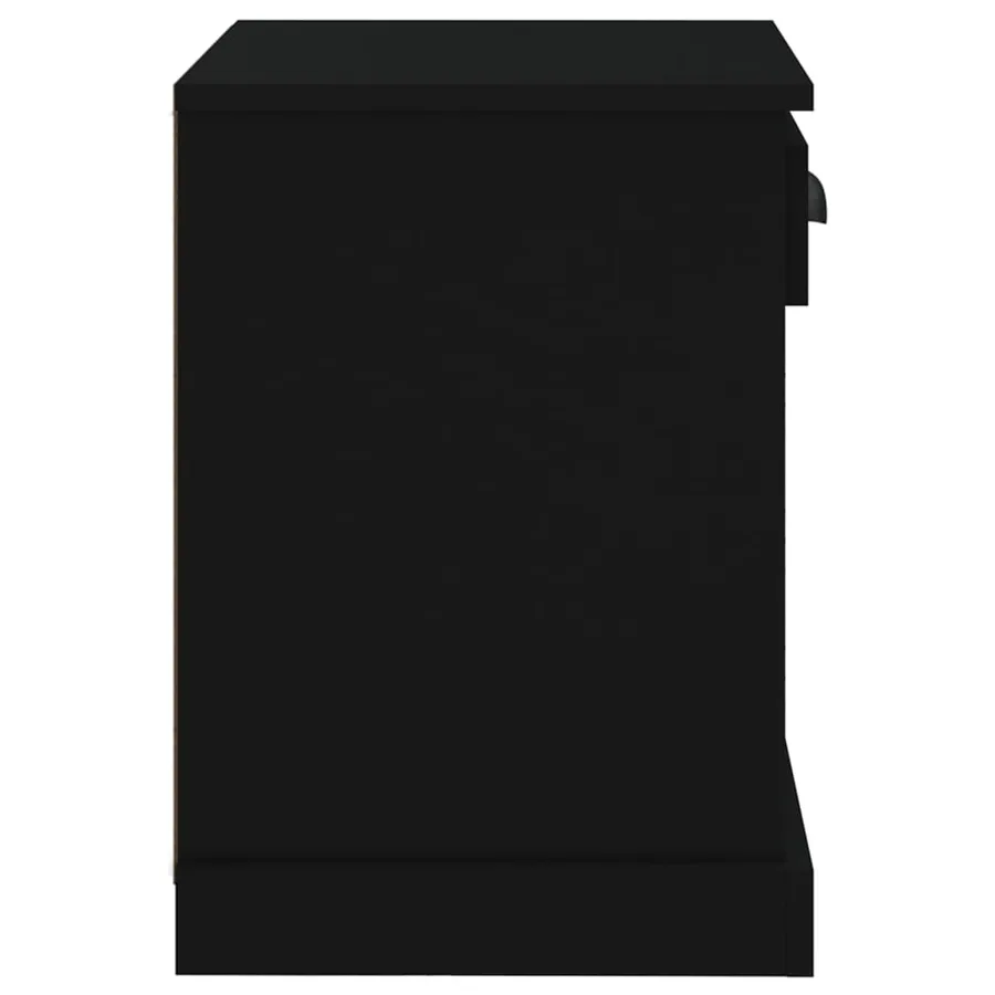 Table de chevet noir 43x36x50 cm - 8