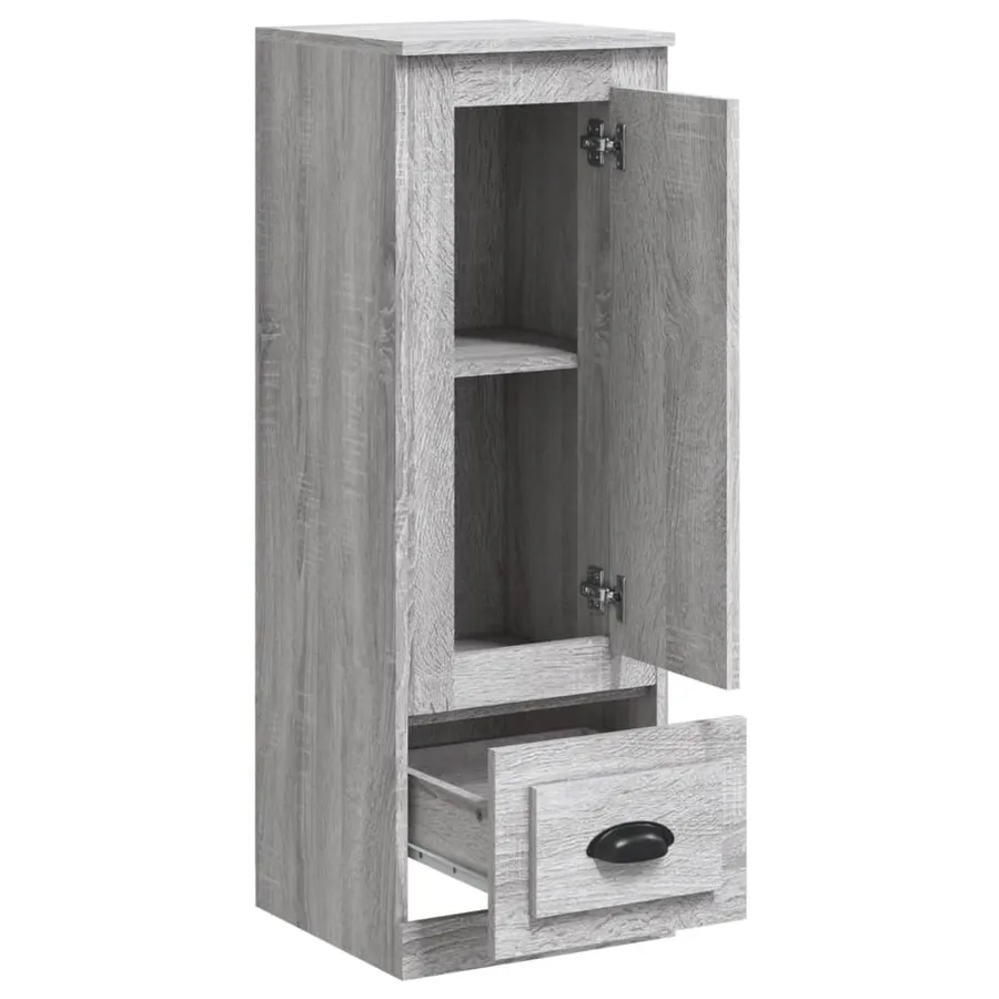 Buffet haut sonoma gris 36x35,5x103,5 cm bois d'ingénierie - 7