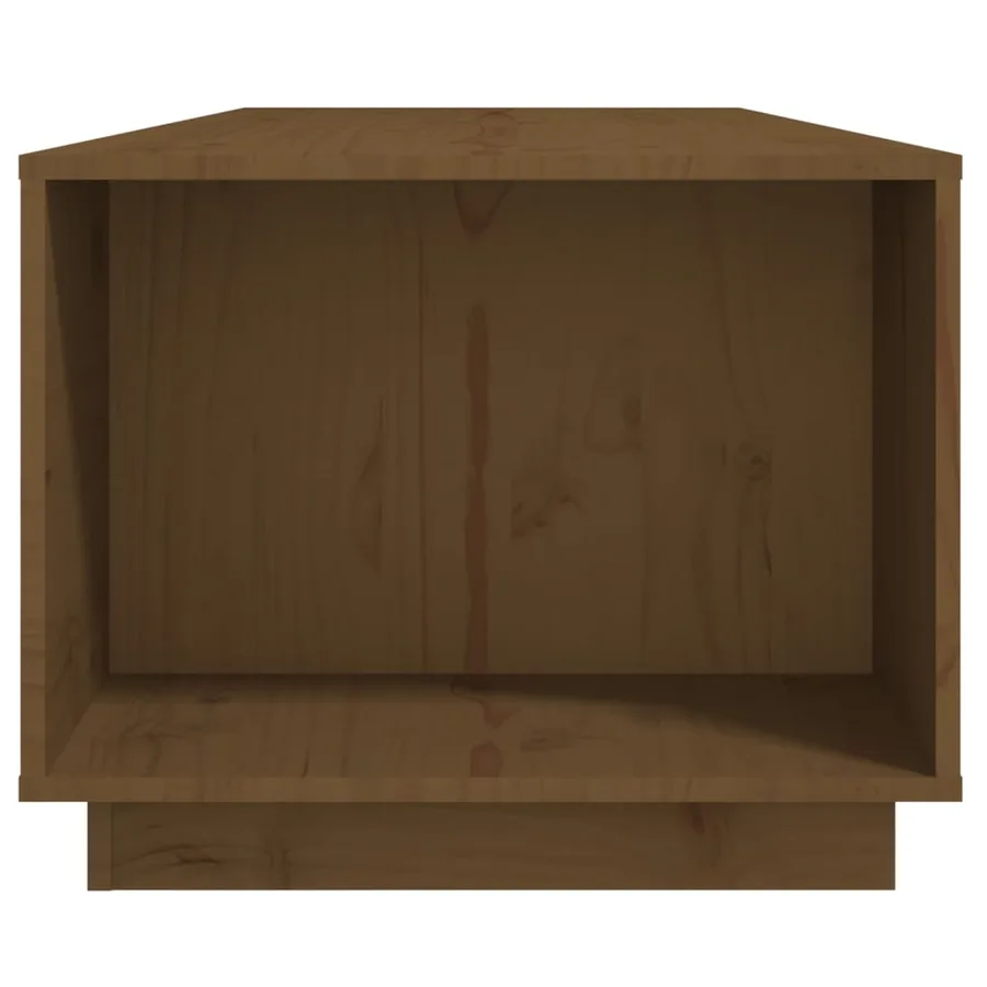 Table basse Marron miel 110x50x40 cm Bois massif de pin - 7
