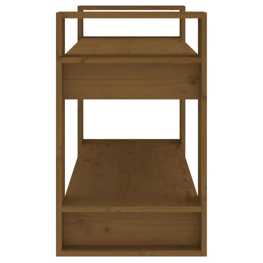 Bibliothèque/Cloison Marron miel 80x35x56,5 cm Pin solide - 6