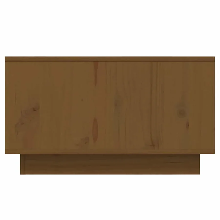 Table basse Marron miel 55x56x32 cm Bois massif de pin - 7