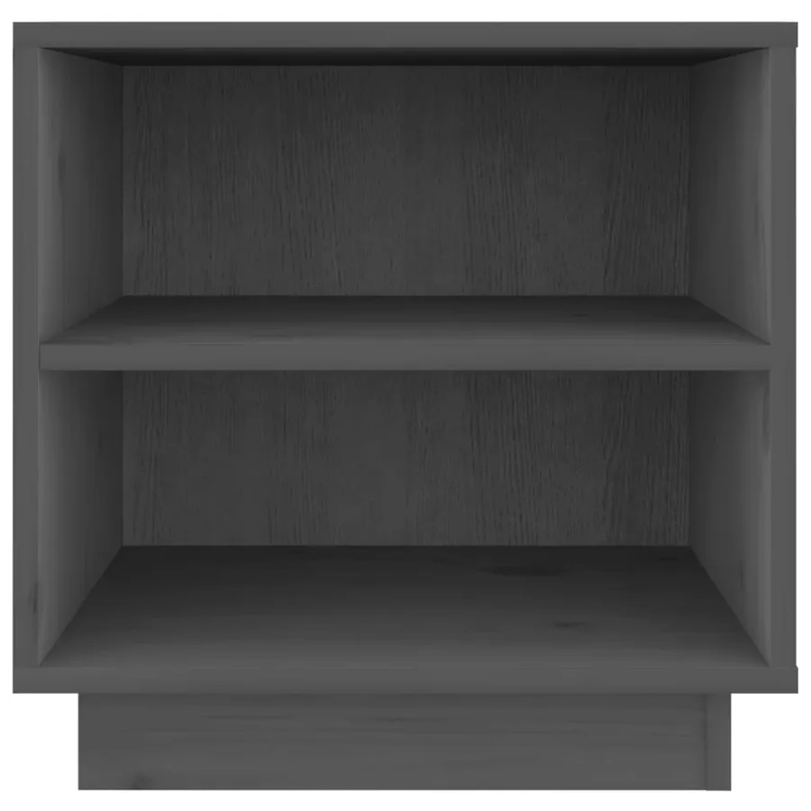 Tables de chevet 2 pcs Gris 40x34x40 cm Bois de pin solide - 6