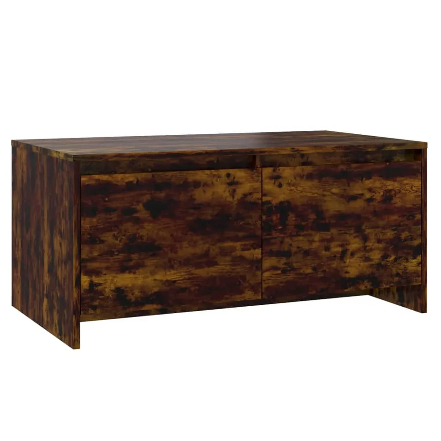 Table basse Chêne fumé 90x50x41,5 cm Bois d'ingénierie - 2