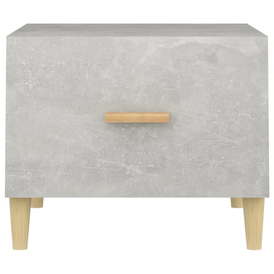 Tables basses 2 pcs gris béton 50x50x40 cm bois d'ingénierie - 7
