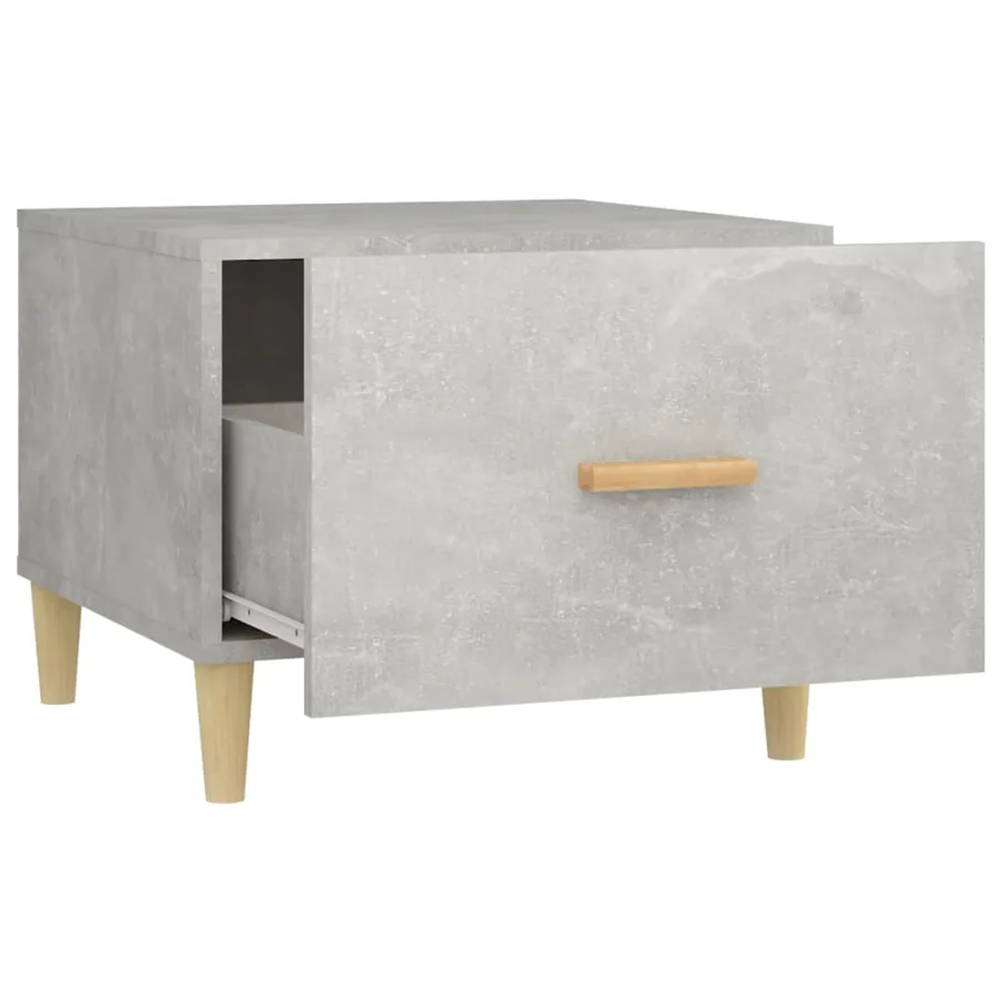 Tables basses 2 pcs gris béton 50x50x40 cm bois d'ingénierie - 8