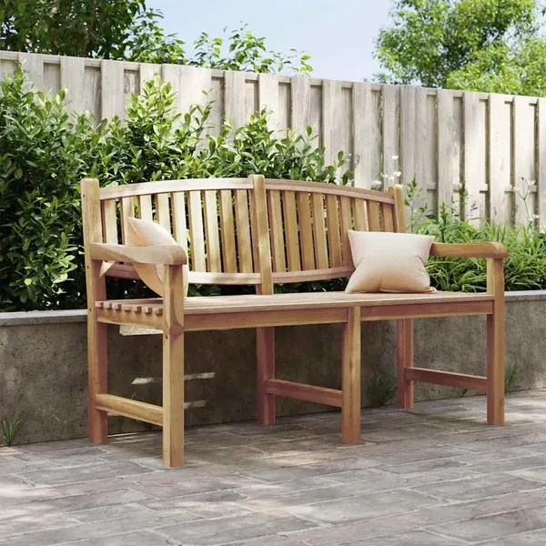 Banc de jardin 149,5x60x90 cm bois de teck solide
