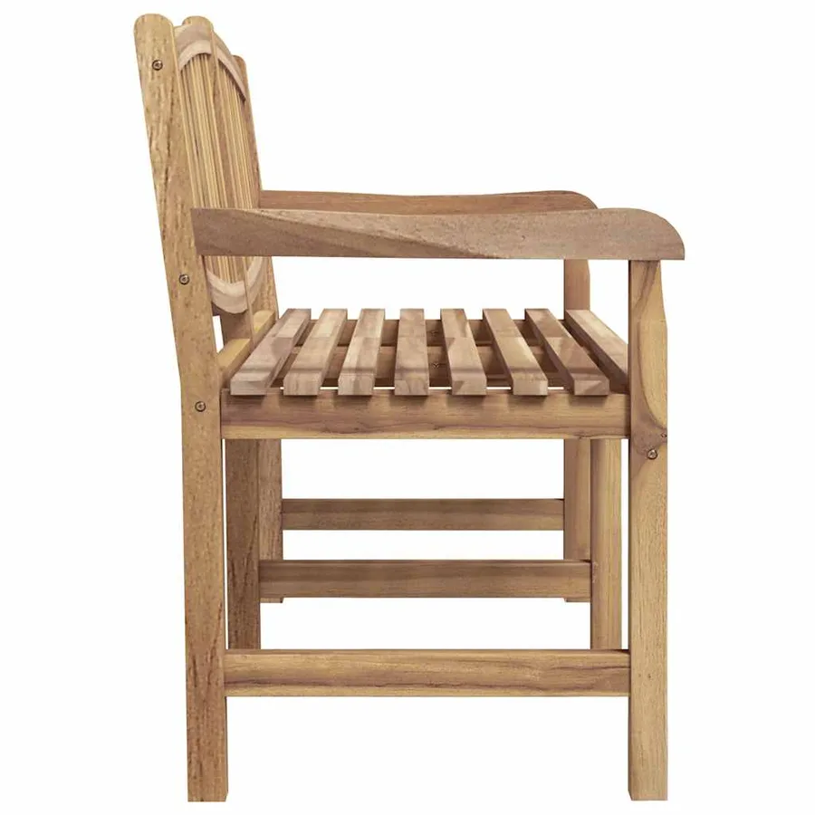 Banc de jardin 149,5x60x90 cm bois de teck solide - 4