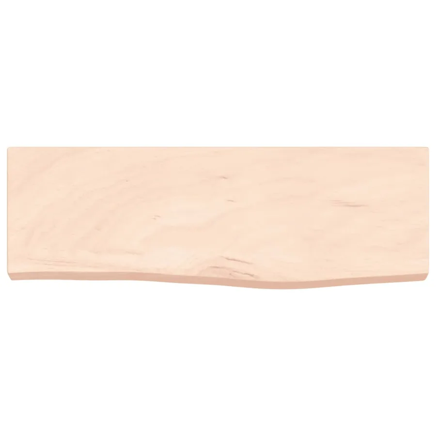 Étagère murale 60x20x4 cm bois de chêne massif non traité - 4
