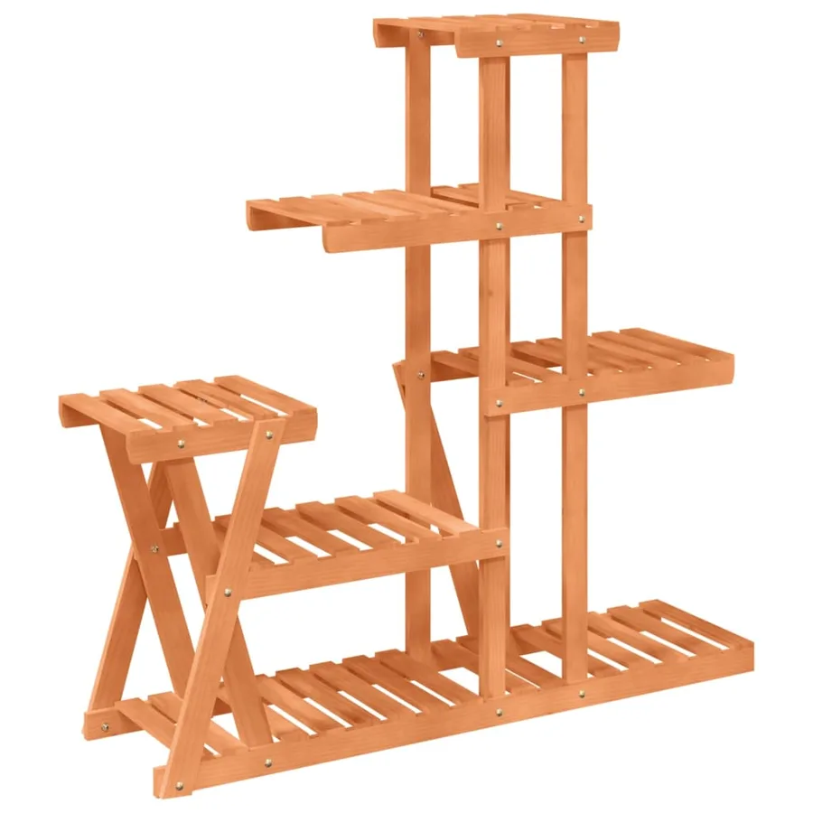 Support à fleurs 95x25x96 cm bois massif de sapin - 6