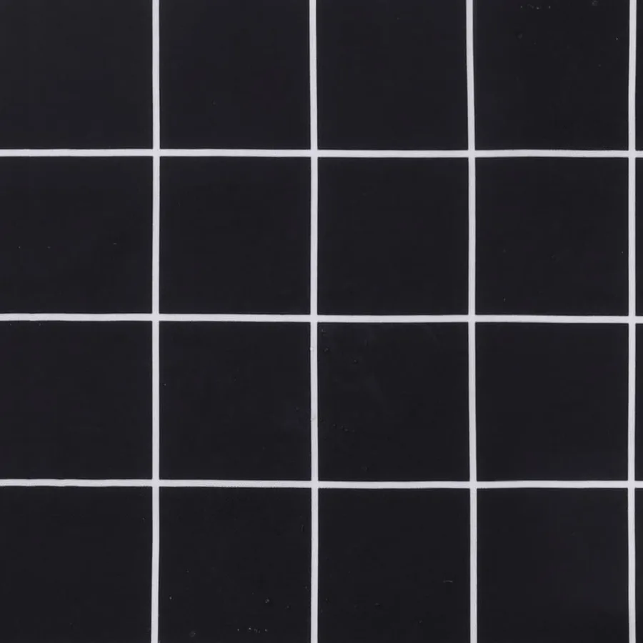 Coussins de chaise à dossier bas lot de 6 noir à carreaux tissu - 9