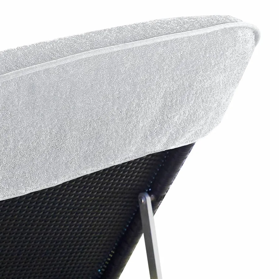Serviettes de plage 2 pcs blanc 60x135 cm tissu 400 GSM - 6