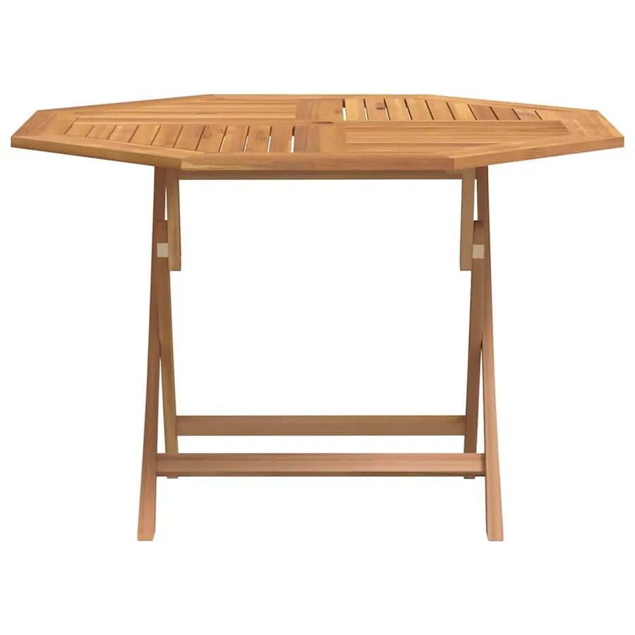 Table pliable de jardin 110x110x75 cm bois massif de teck - 3