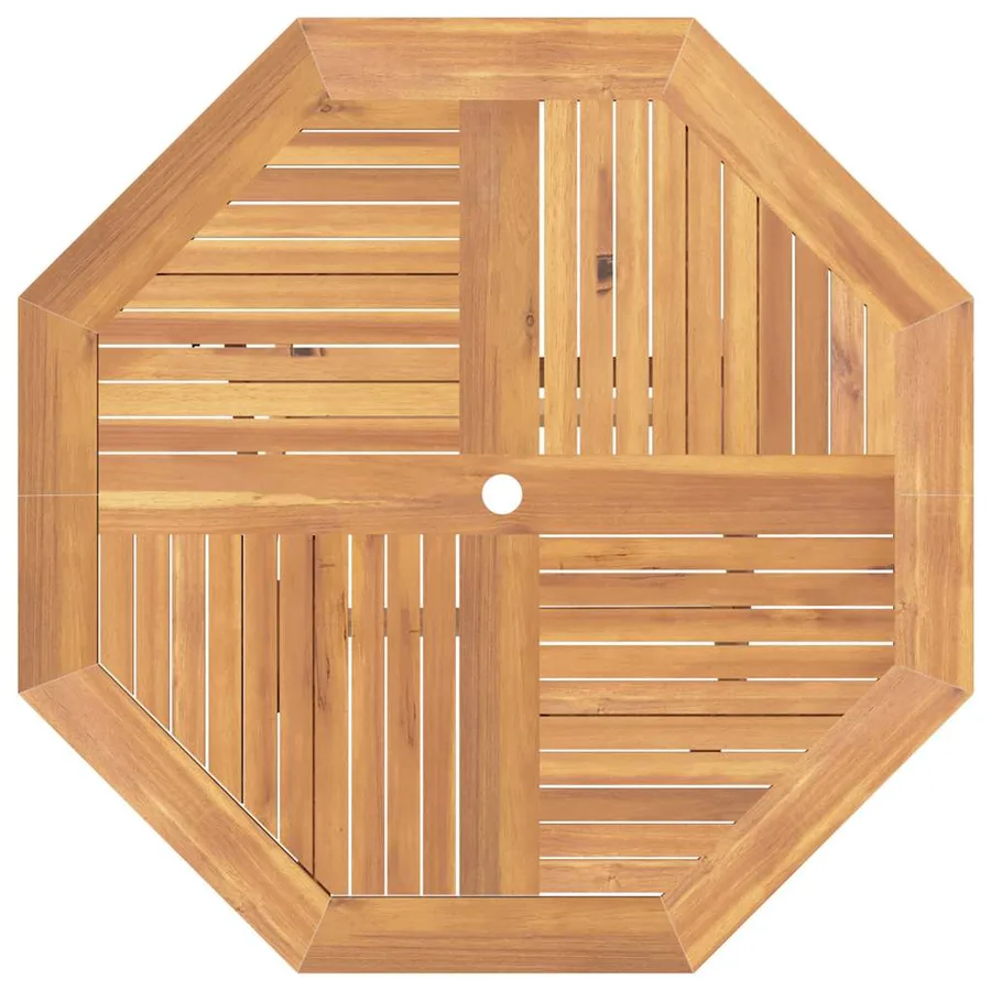 Table pliable de jardin 110x110x75 cm bois massif de teck - 6