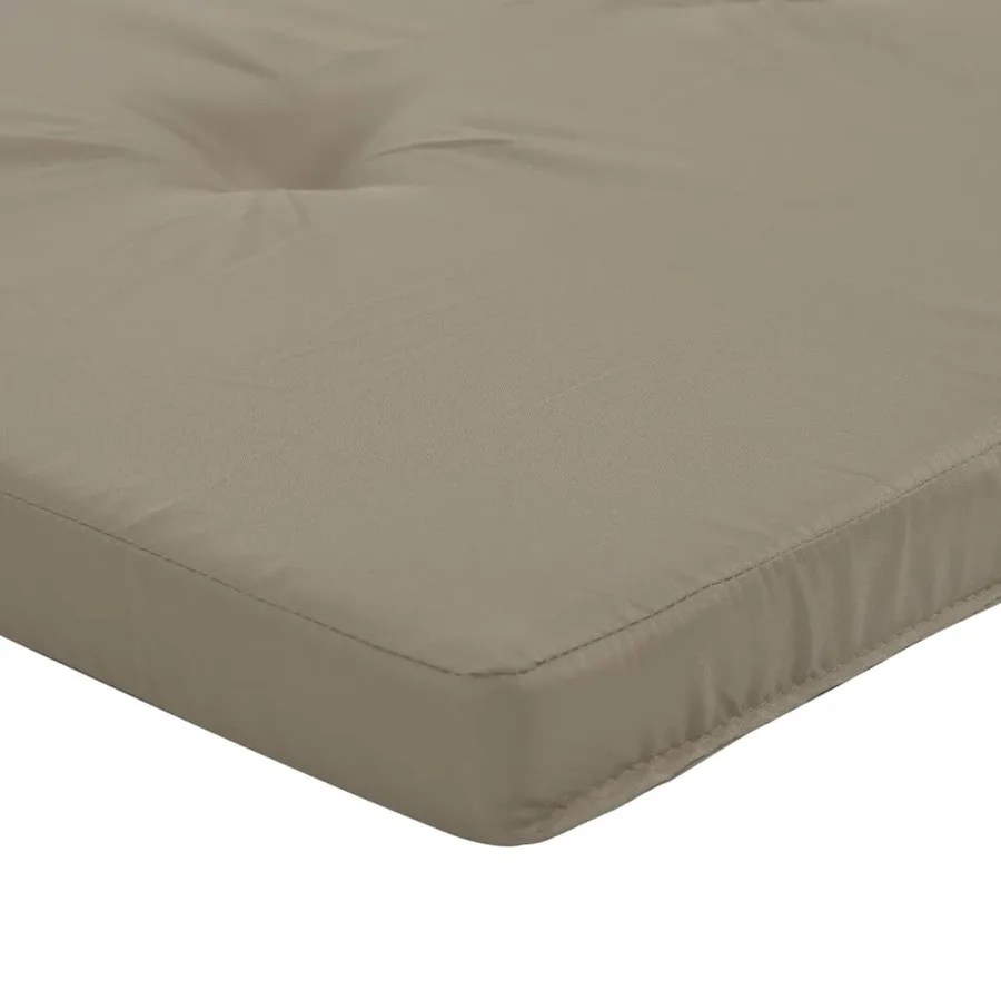 Coussins de chaise longue lot de 2 taupe tissu oxford - 10