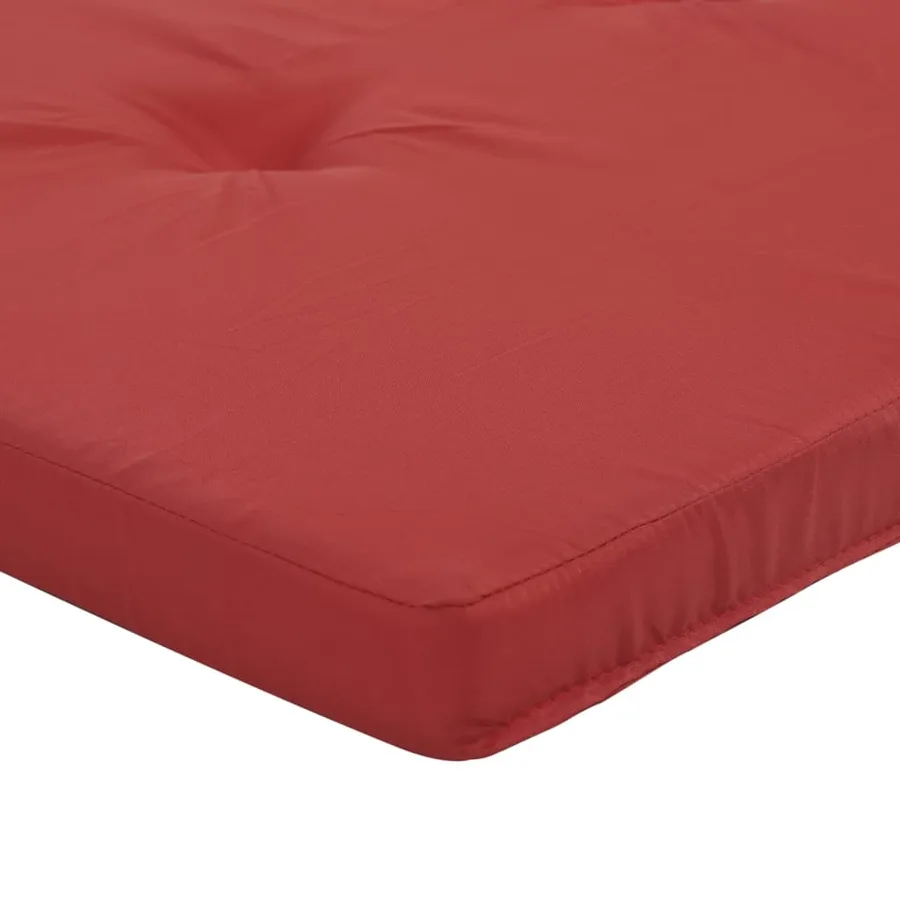Coussins de chaise longue lot de 2 rouge tissu oxford - 10