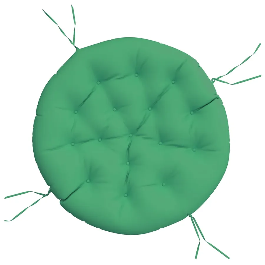 Coussin rond vert Ø 100 x11 cm tissu oxford - 2