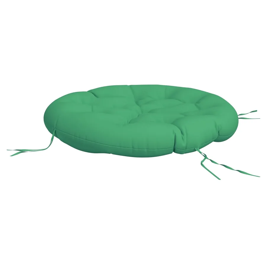 Coussin rond vert Ø 100 x11 cm tissu oxford - 4