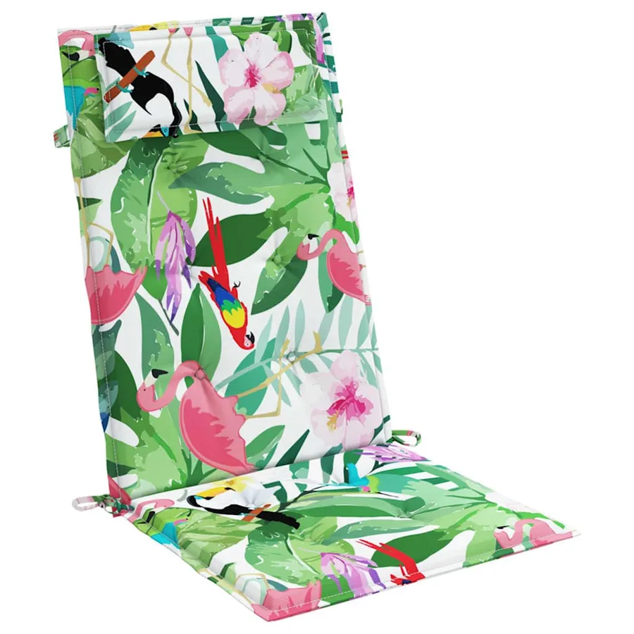 Coussins de chaise à dossier haut lot de 6 multicolore - 5