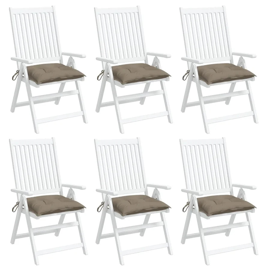 Coussins de palette lot de 6 taupe 50x50x7 cm tissu oxford - 4
