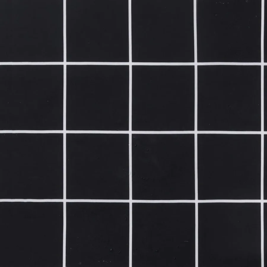 Coussins de chaise de jardin lot de 4 motif à carreaux noir - 8
