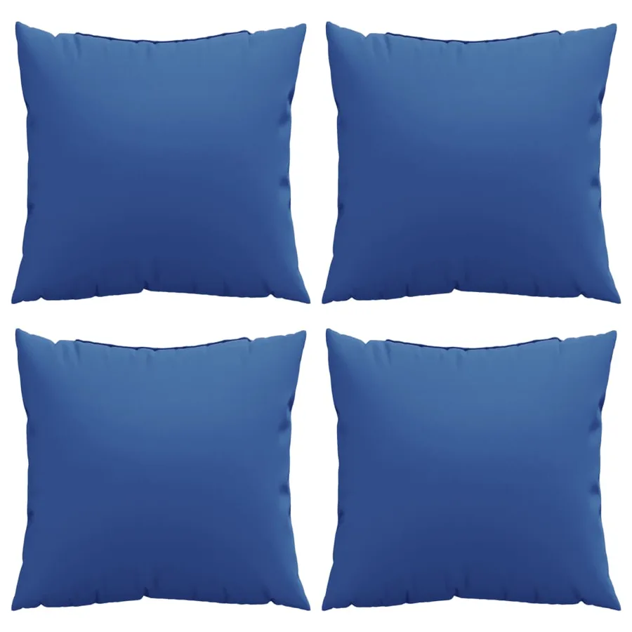Coussins de canapé 4 pcs bleu royal 60x60 cm tissu - 4
