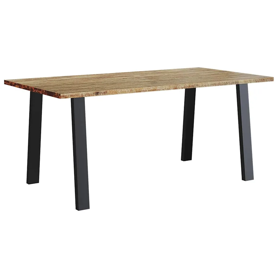 Table à manger 150x90x75 cm bois d'acacia solide - 2