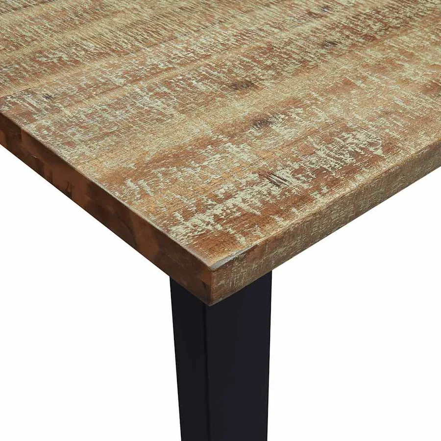 Table à manger 150x90x75 cm bois d'acacia solide - 7