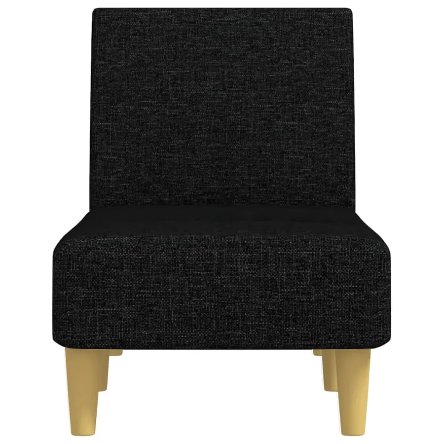 Chaise longue noir tissu - 4