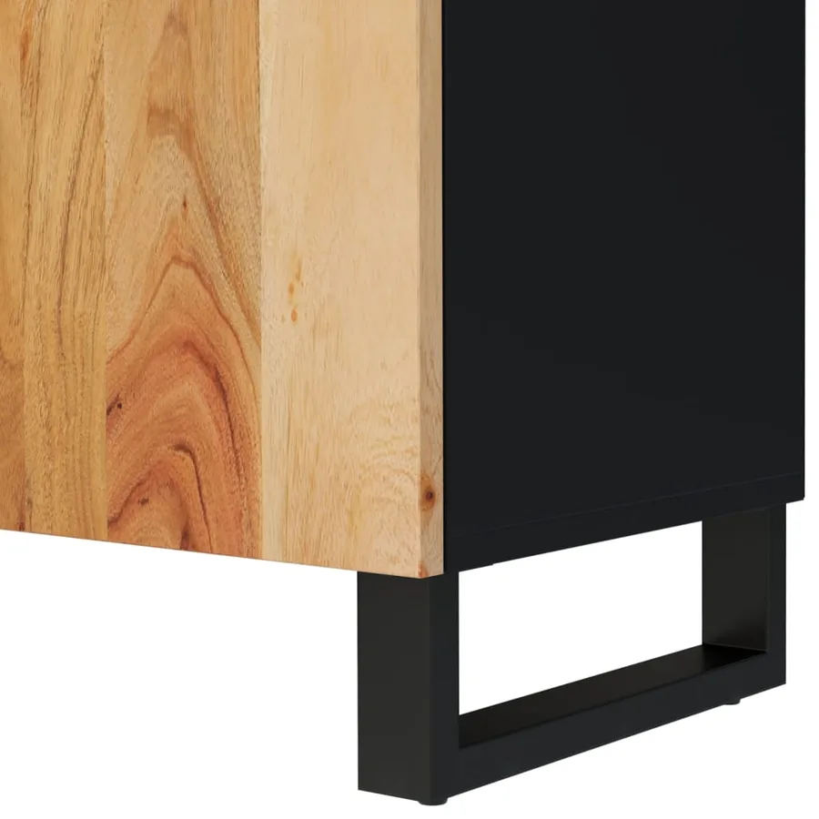 Meuble TV 105x33,5x46 cm bois d'acacia solide et d'ingénierie - 6