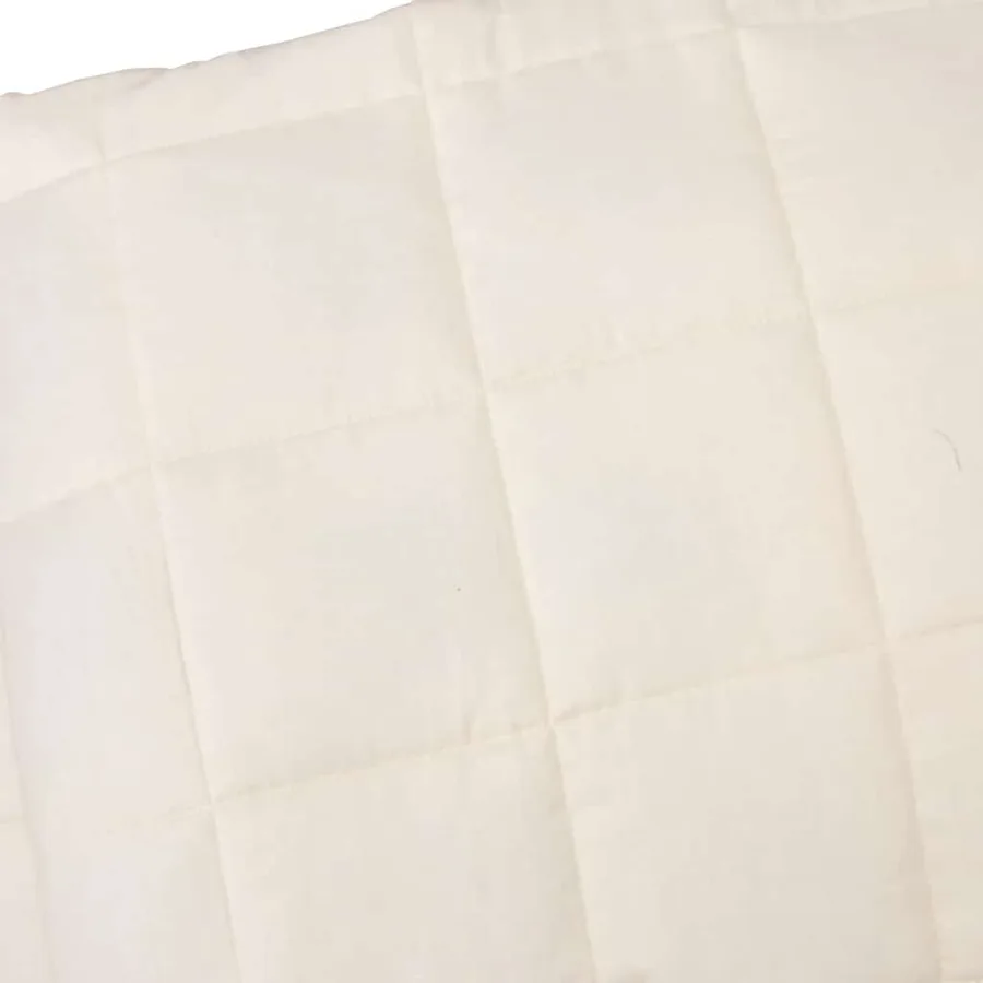 Couverture lestée Crème clair 138x200 cm 10 kg Tissu - 4