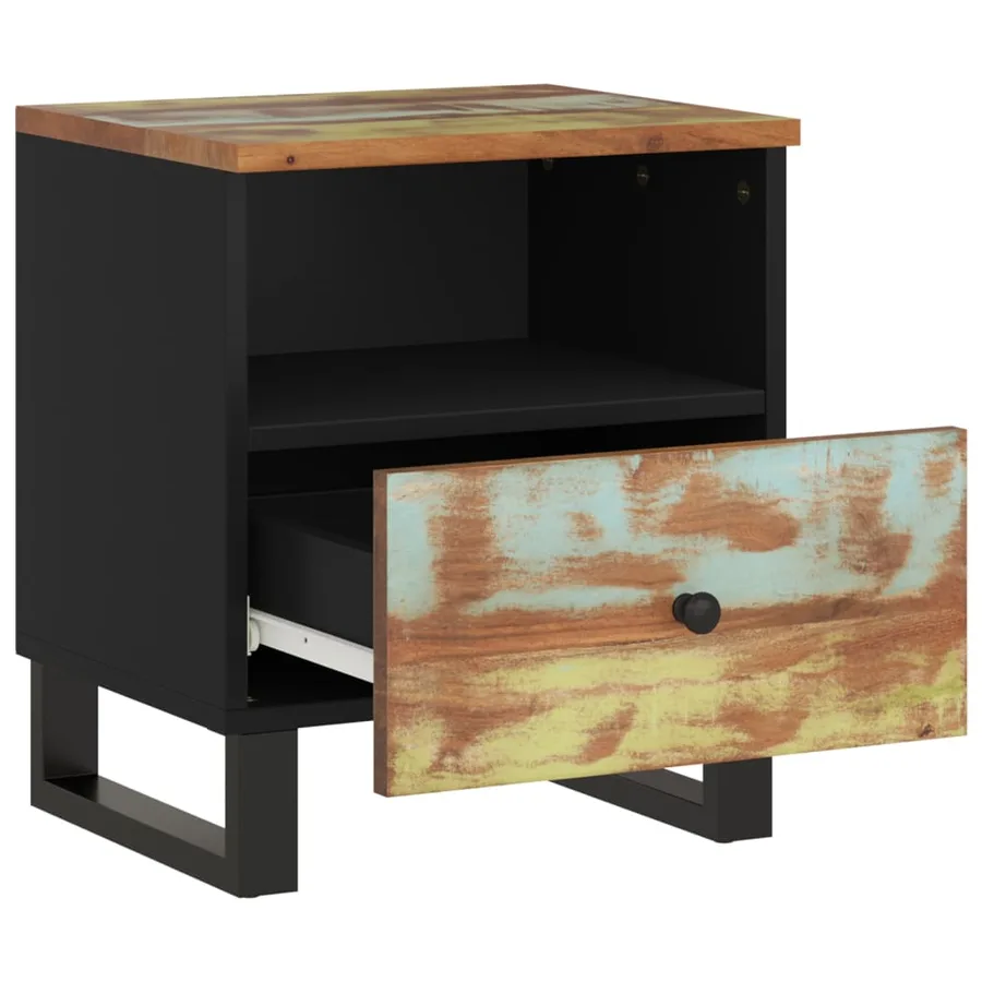 Table de chevet Bois de récupération et d'ingénierie - 5