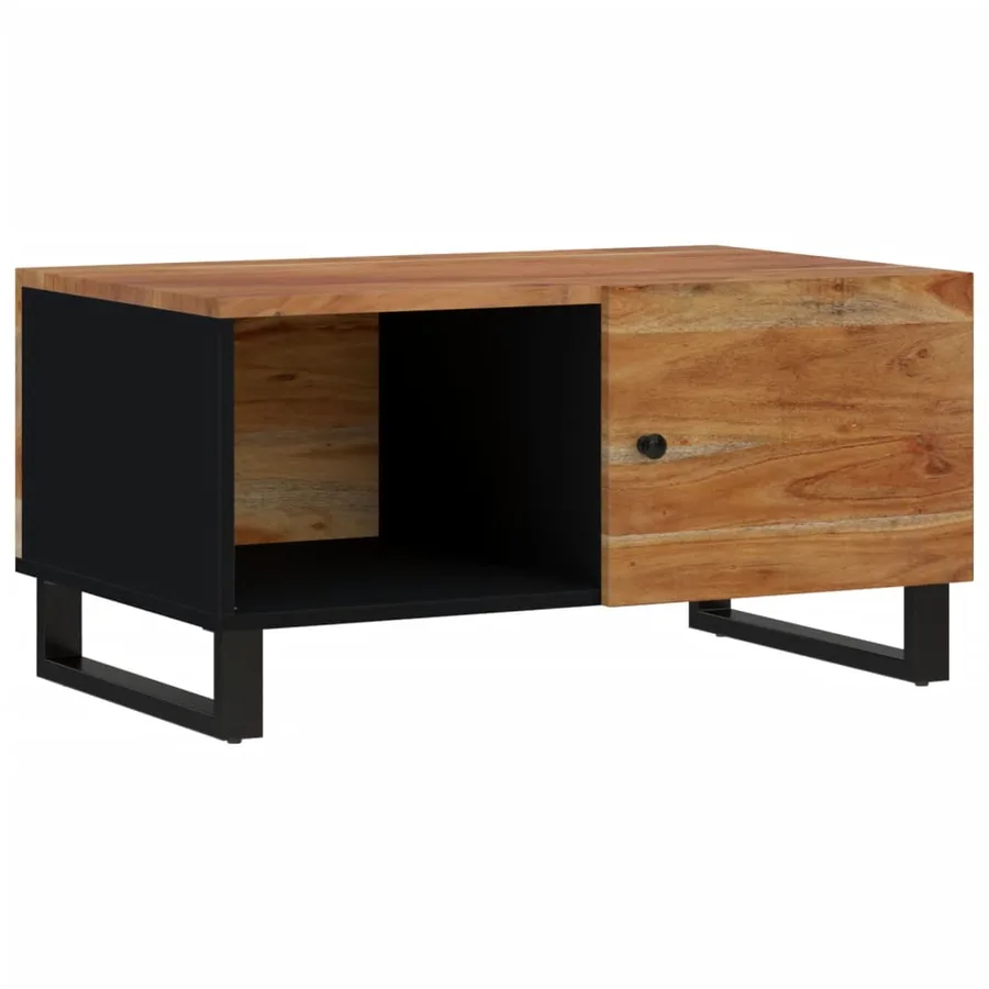 Table basse 80x50x40 cm Bois d'acacia solide et d'ingénierie - 11