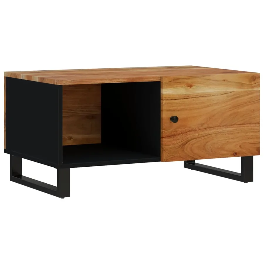 Table basse 80x50x40 cm Bois d'acacia solide et d'ingénierie - 12