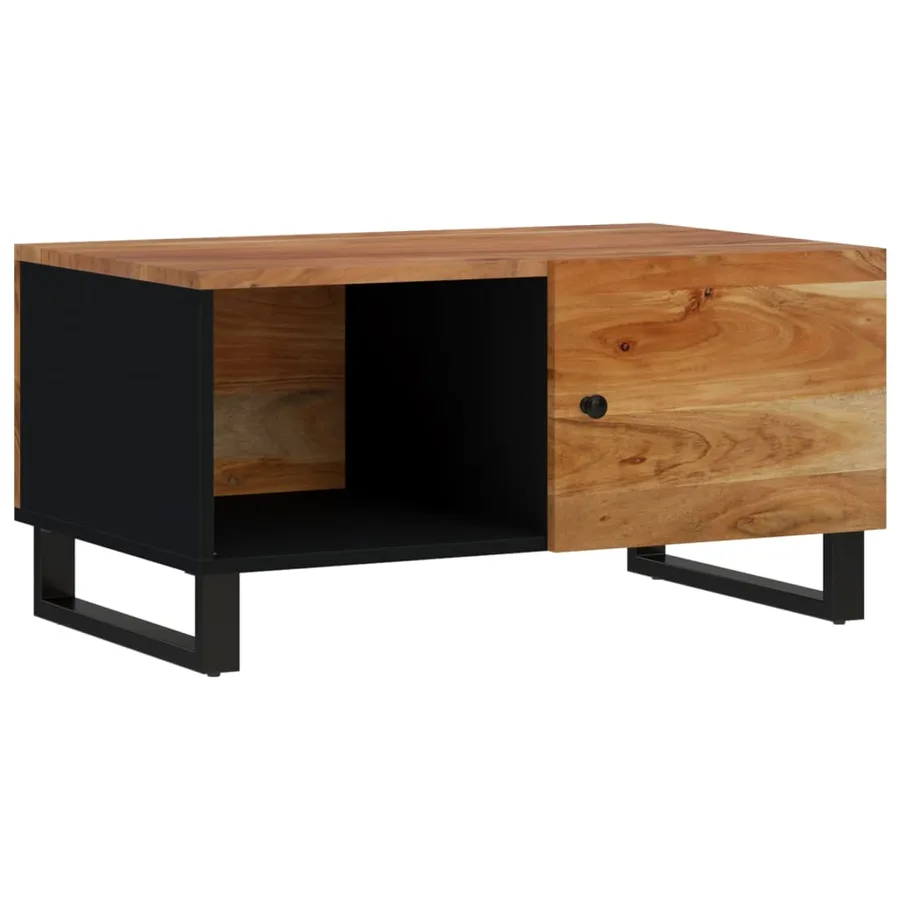 Table basse 80x50x40 cm Bois d'acacia solide et d'ingénierie - 13