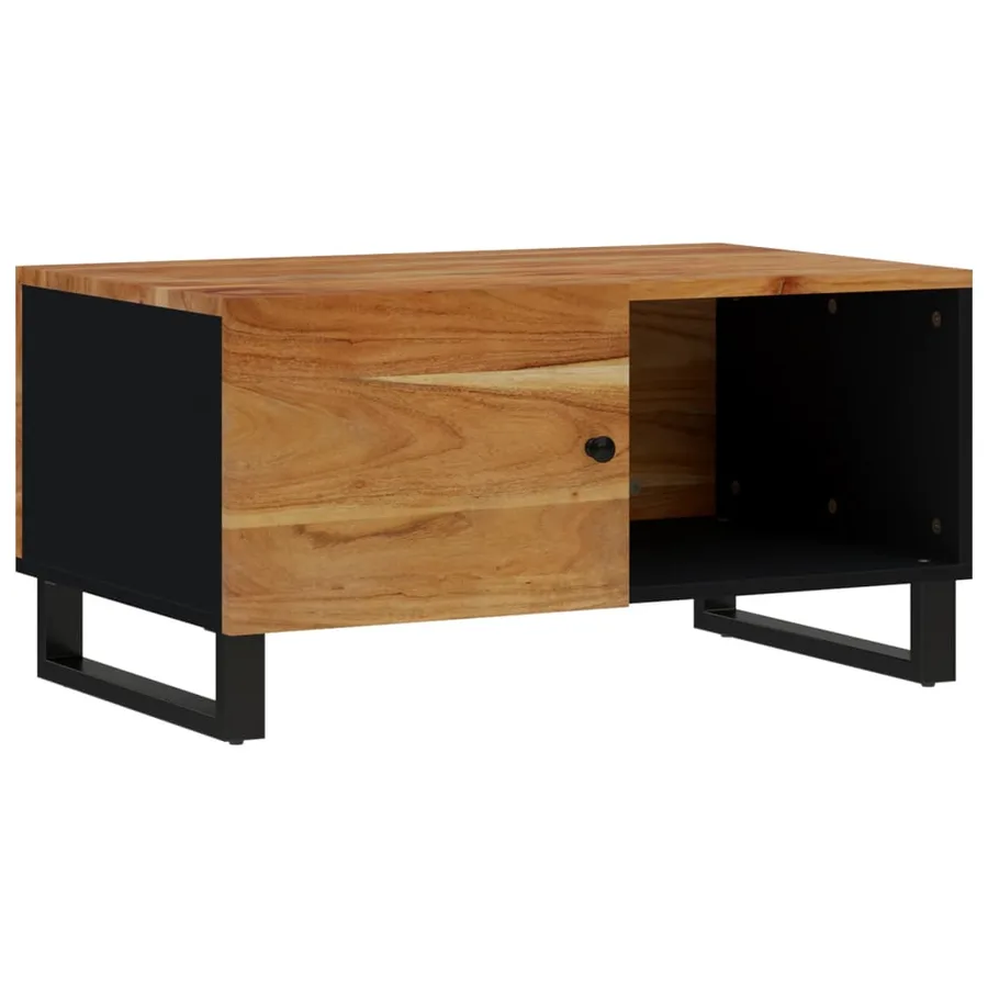 Table basse 80x50x40 cm Bois d'acacia solide et d'ingénierie - 5