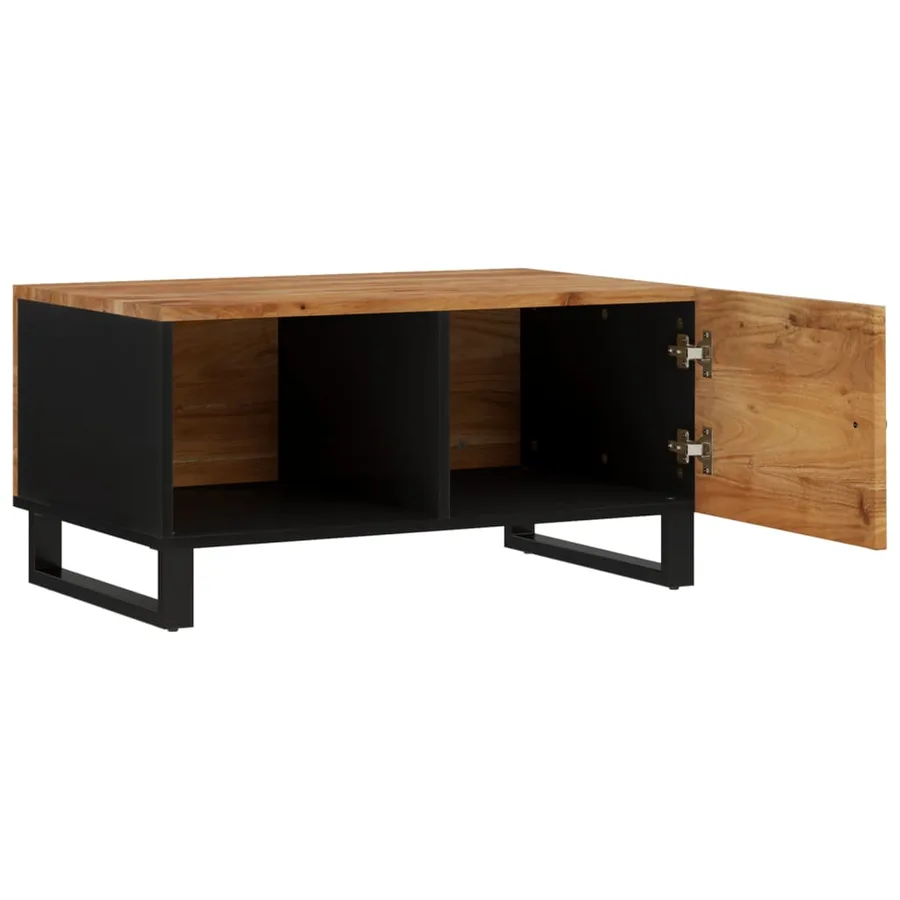 Table basse 80x50x40 cm Bois d'acacia solide et d'ingénierie - 6