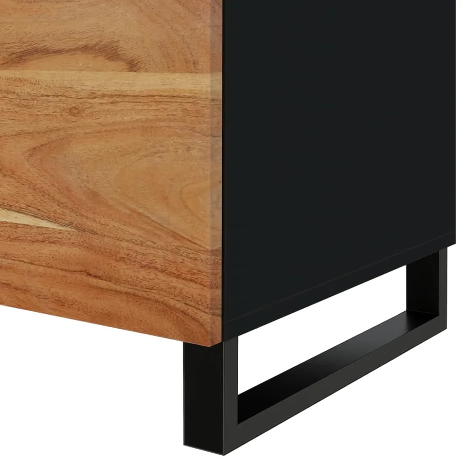 Table basse 80x50x40 cm Bois d'acacia solide et d'ingénierie - 9