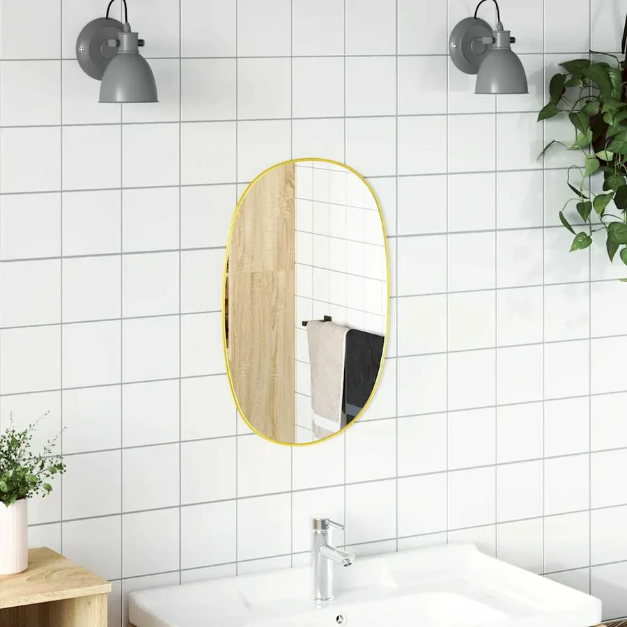 Miroir mural Doré 50x35 cm - 3