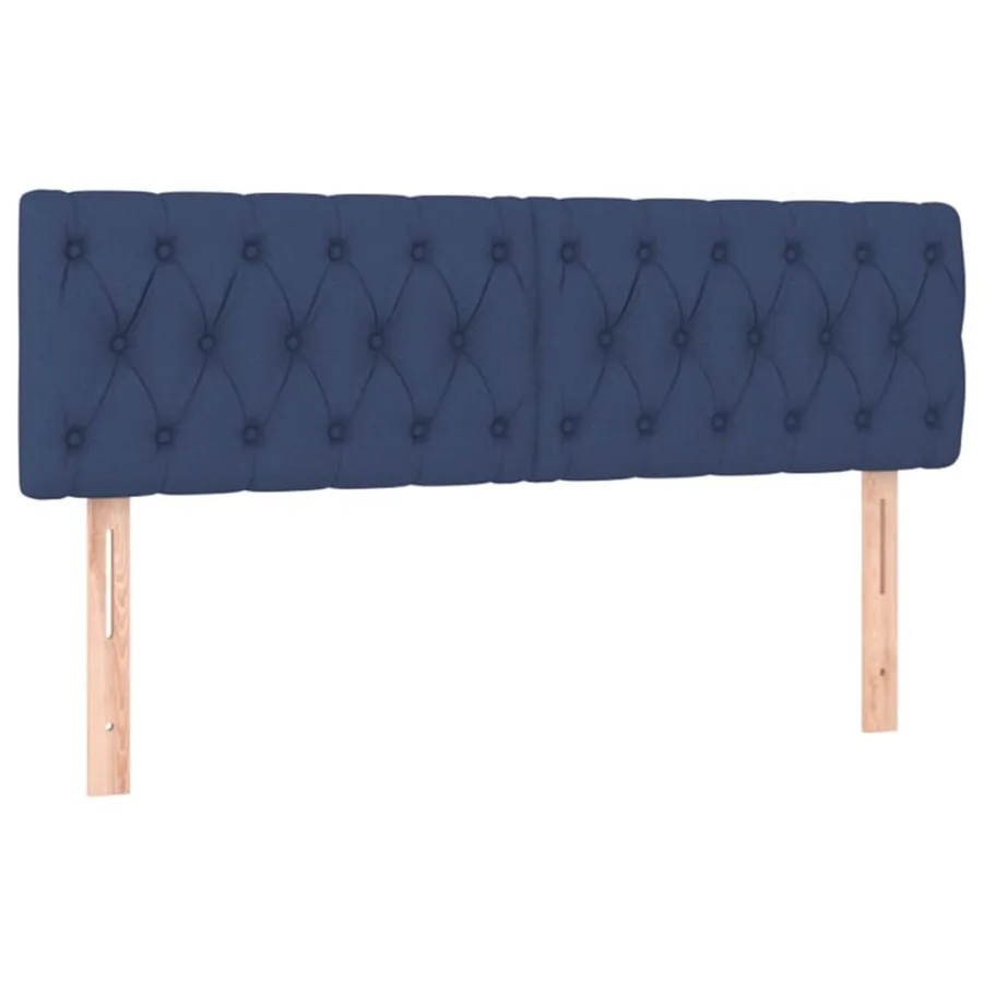 Têtes de lit Bleu 160x7x78/88 cm Tissu - 2