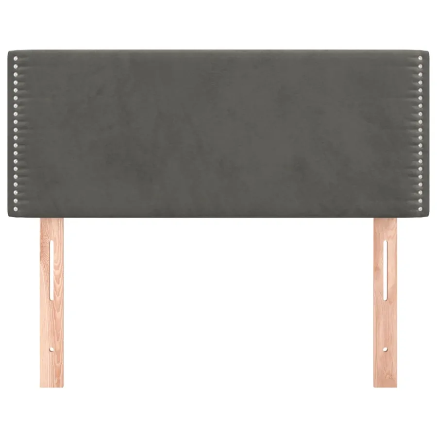 Tête de lit Gris foncé 90x5x78/88 cm Velours - 3