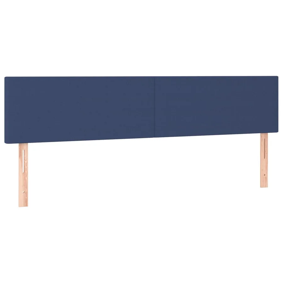 Têtes de lit Bleu 160x5x78/88 cm Tissu - 2