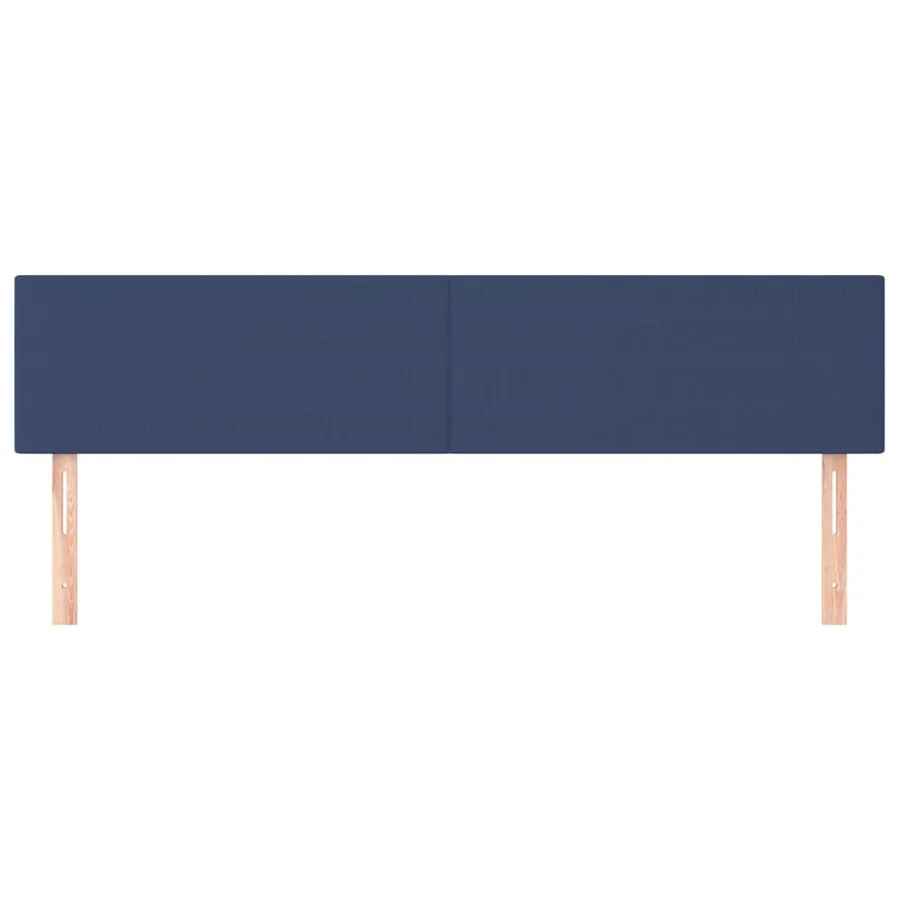 Têtes de lit Bleu 160x5x78/88 cm Tissu - 3