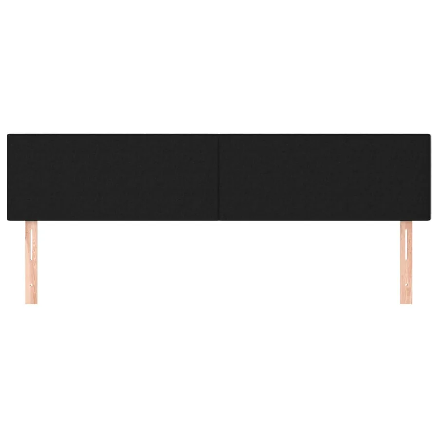 Têtes de lit Noir 160x5x78/88 cm Tissu - 3