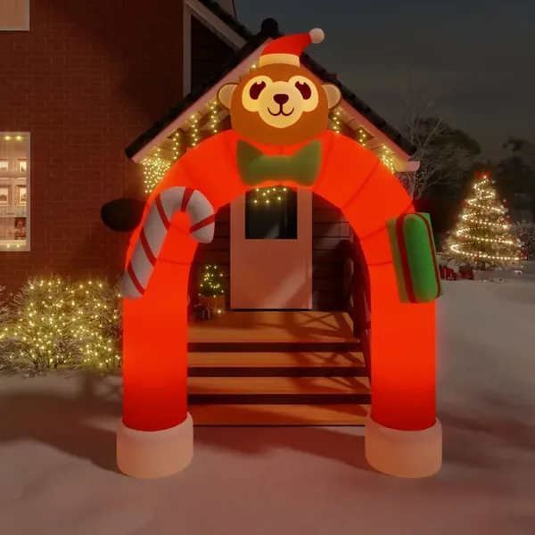 Porte voûtée gonflable de Noël avec LED 380 cm