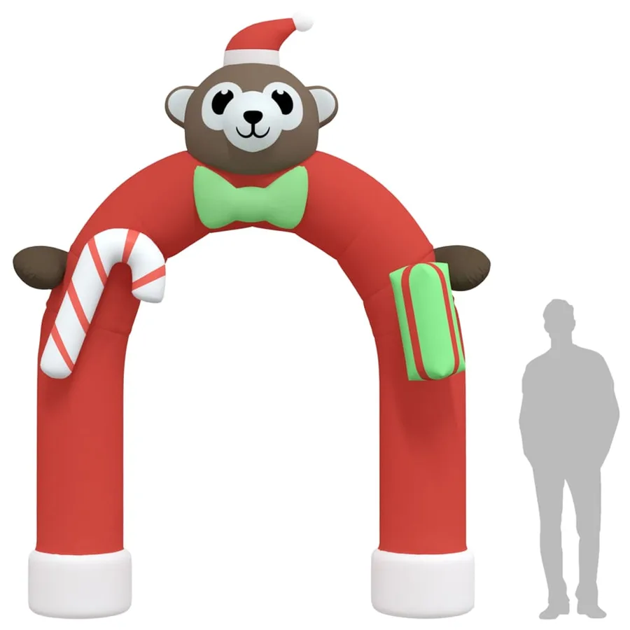 Porte voûtée gonflable de Noël avec LED 380 cm - 10
