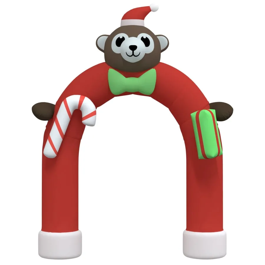 Porte voûtée gonflable de Noël avec LED 380 cm - 3