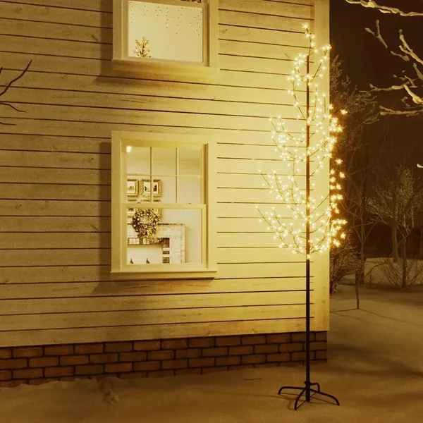 Arbre à LED fleur de cerisier 368 LED Blanc chaud 300 cm